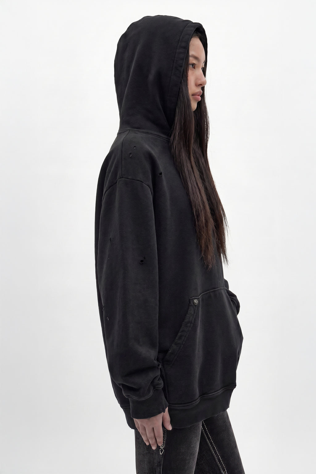 Iron Relic Hoodie in Black (Women's Version) - Rock Revival®