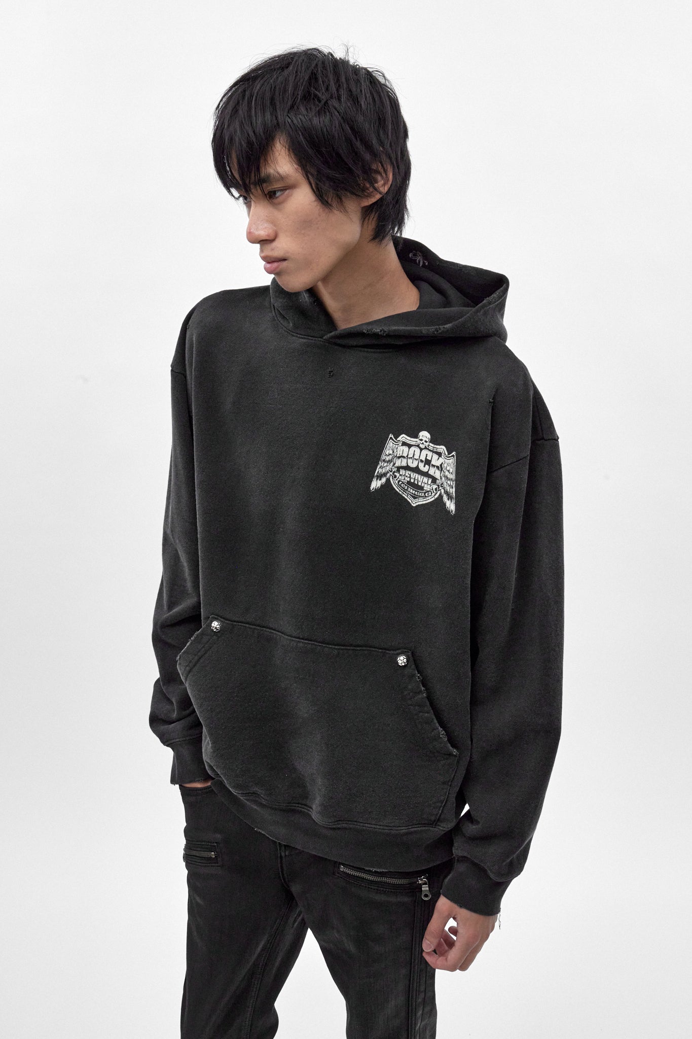 (RRH10217) Mayhem Hoodie in Black (5/30/26-DESC+IMG+MSRP) - Rock Revival®