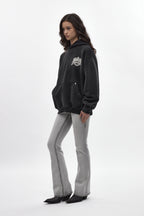 (RRH10217W) Mayhem Hoodie in Black (Women's Version) - Rock Revival®