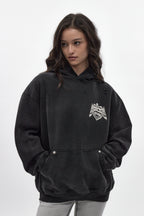 (RRH10217W) Mayhem Hoodie in Black (Women's Version) - Rock Revival®