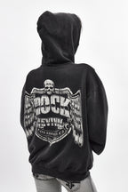 (RRH10217W) Mayhem Hoodie in Black (Women's Version) - Rock Revival®