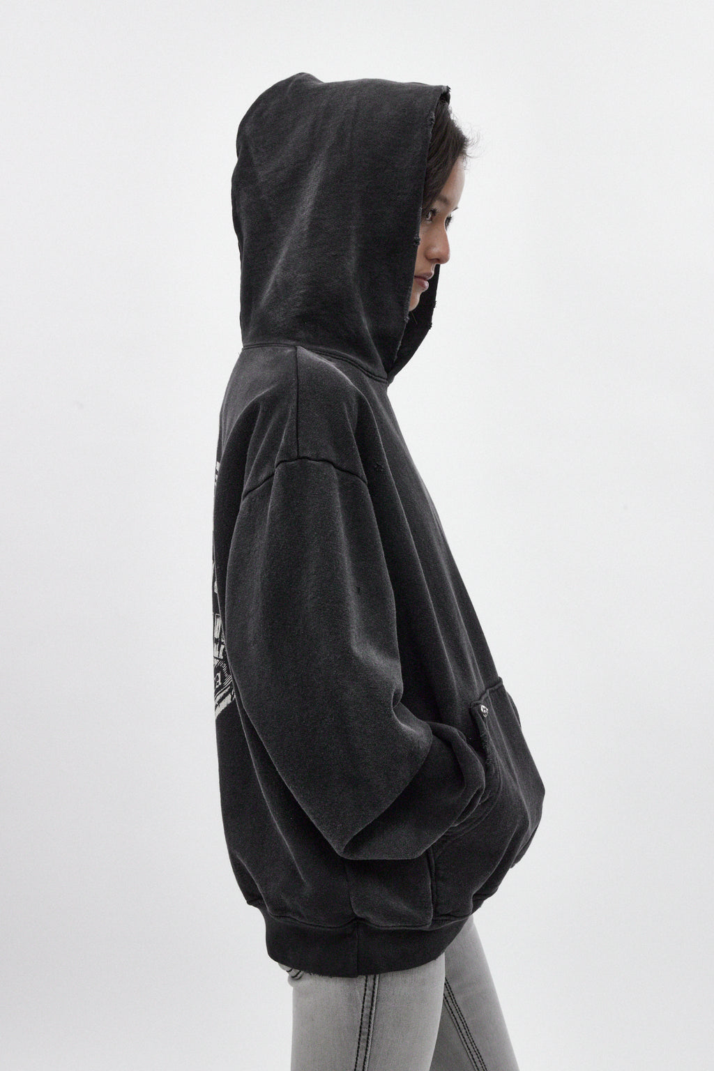 (RRH10217W) Mayhem Hoodie in Black (Women's Version) - Rock Revival®