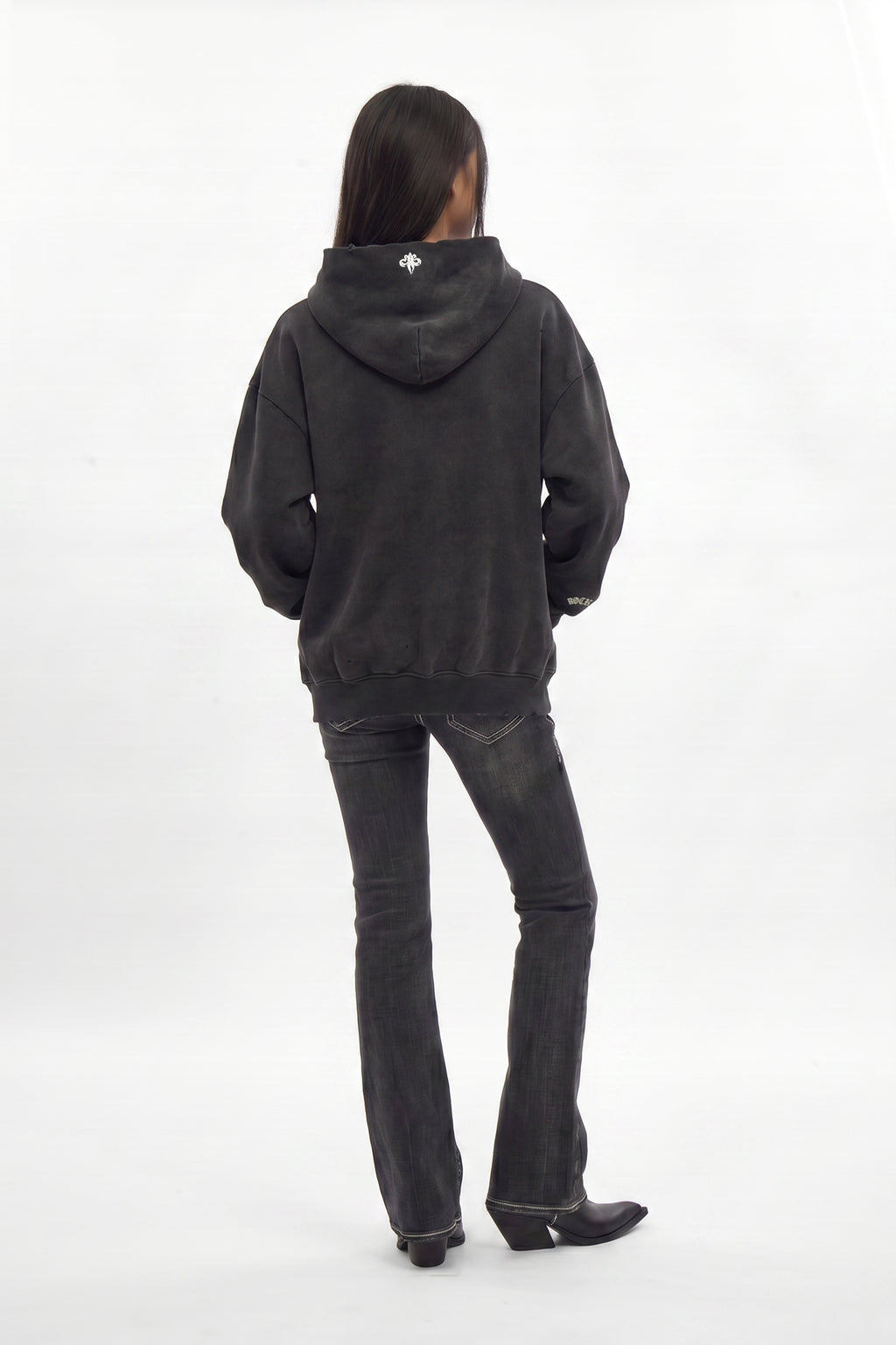 Graveyard Hoodie in Black (W) - Rock Revival®