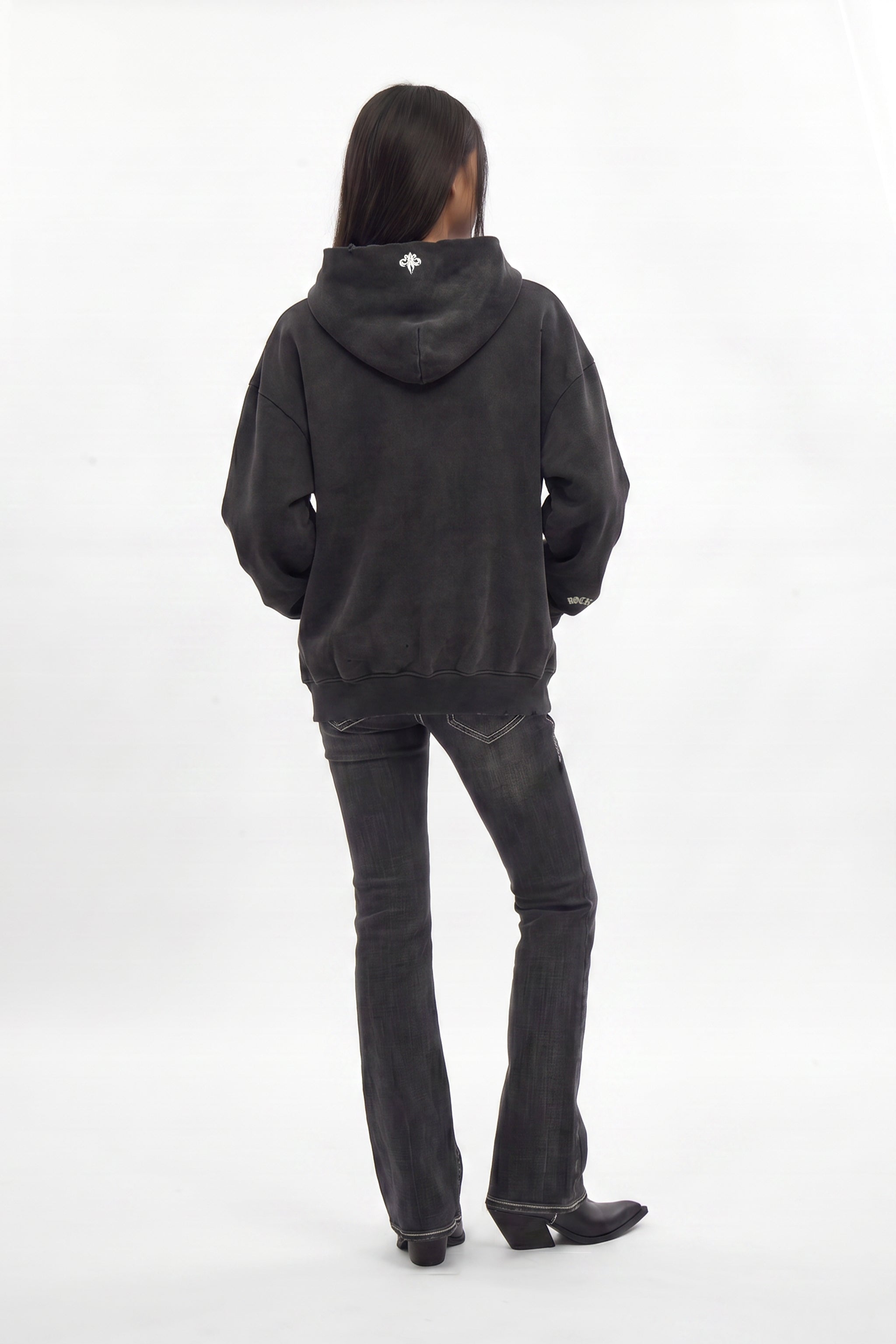 Graveyard Hoodie in Black (W) - Rock Revival®