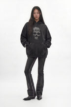 Graveyard Hoodie in Black (W) - Rock Revival®