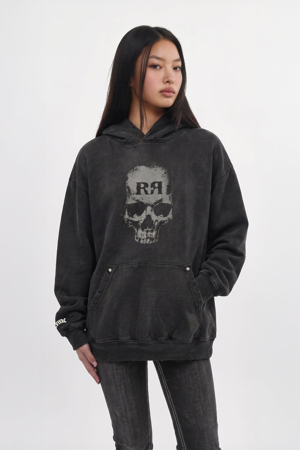 Graveyard Hoodie in Black (W) - Rock Revival®