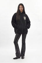 Grim Hoodie in Black (W) - Rock Revival®