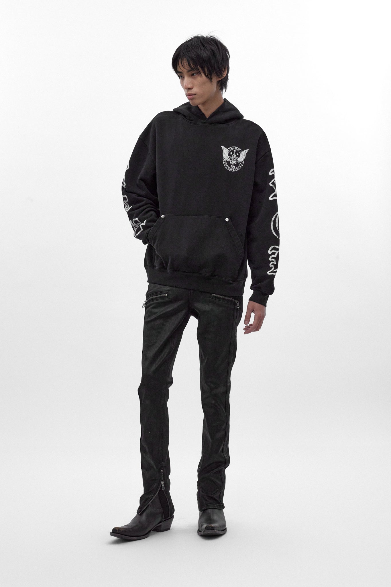 RRH10220 BLACK - Hoodie in Black (5/30/26-DESC+IMG+MSRP) - Rock Revival®