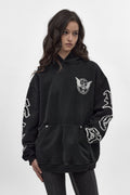 RRH10220W BLACK - Fin Hoodie in Black (Women's Version) - Rock Revival®