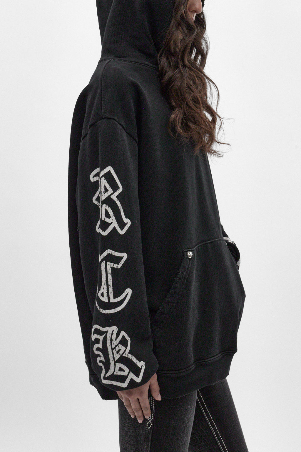 RRH10220W BLACK - Fin Hoodie in Black (Women's Version) - Rock Revival®