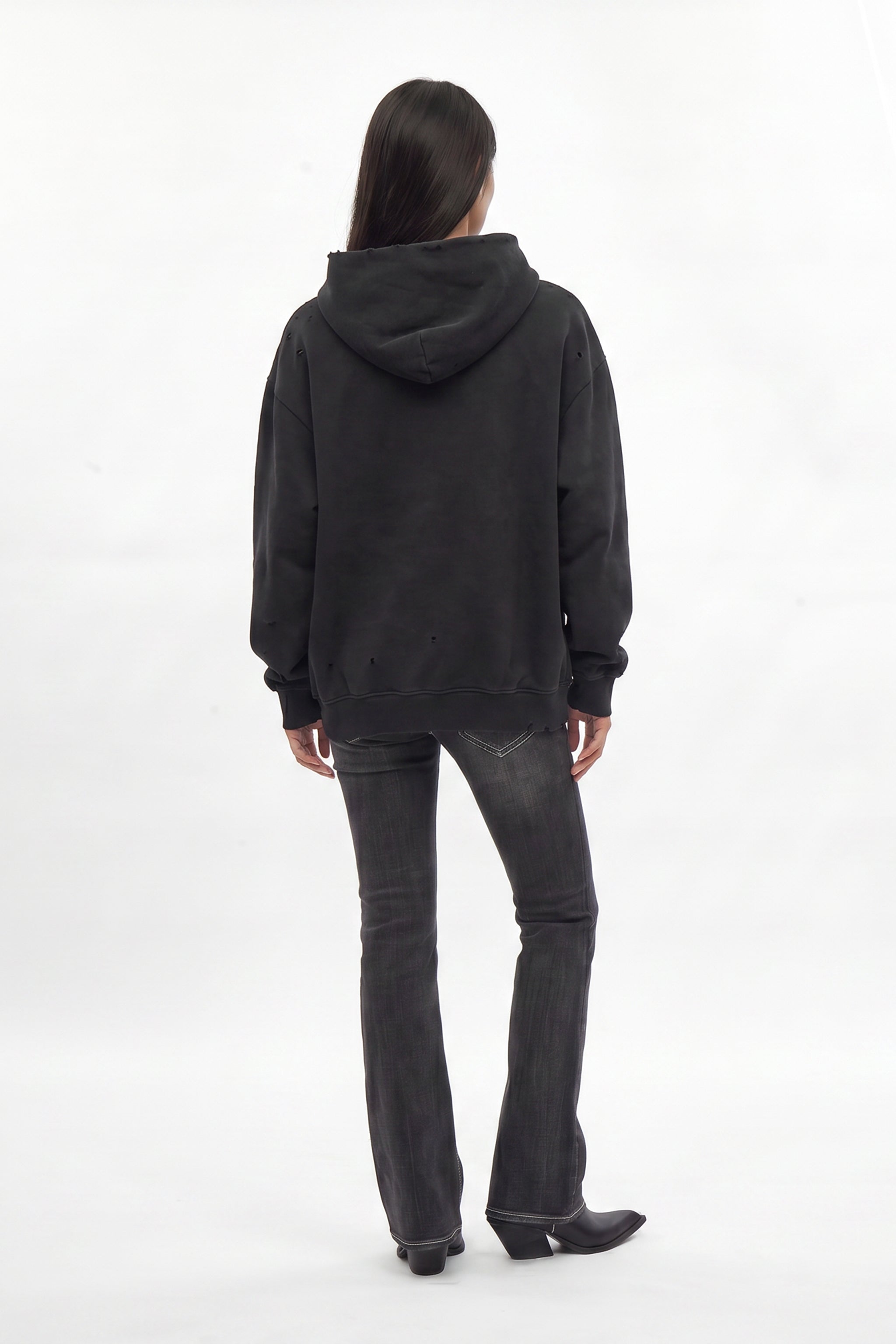 RRH10221W BLACK - Hoodie in Black (Women's Version) - Rock Revival®