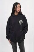 RRH10221W BLACK - Hoodie in Black (Women's Version) - Rock Revival®