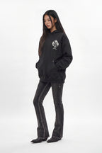RRH10221W BLACK - Hoodie in Black (Women's Version) - Rock Revival®