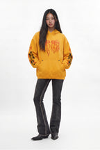 (RRH10222W) Pyro Hoodie in Yellow (Women's Version) - Rock Revival®