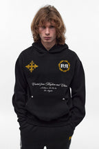 RR Crest Fleece Hoodie in Black