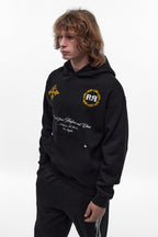 RR Crest Fleece Hoodie in Black