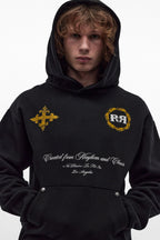 RR Crest Fleece Hoodie in Black