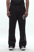 Skull Crest Sweatpants in Black
