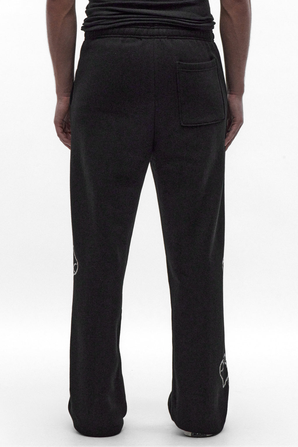 Skull Crest Sweatpants in Black