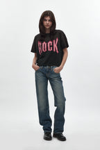 Isa Low-Rise Baggy Jeans in Vintage Blue - Rock Revival®