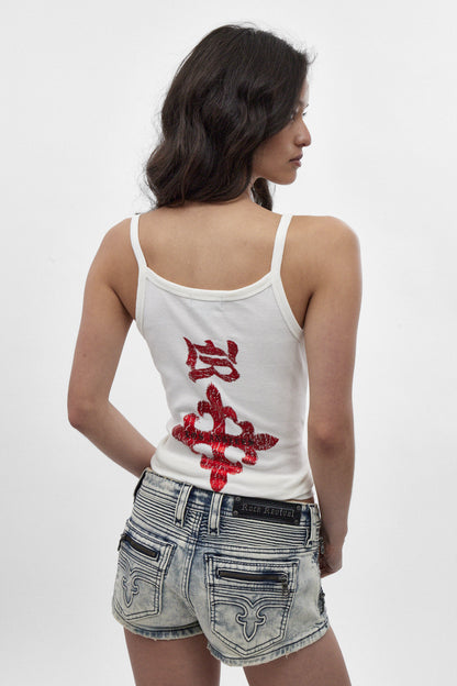 RRW040-TT35 WHITE Tank Top (5/08/26-DESC) - Rock Revival®