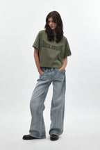 Lakia High Rise Wide Leg Jeans in Acid Blue - Rock Revival®