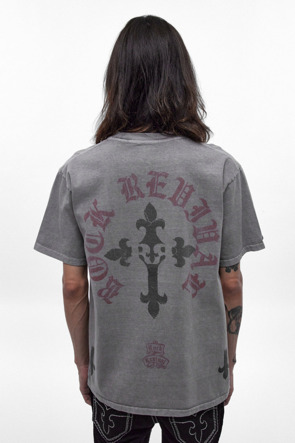 Camiseta Eternal en gris desgastado