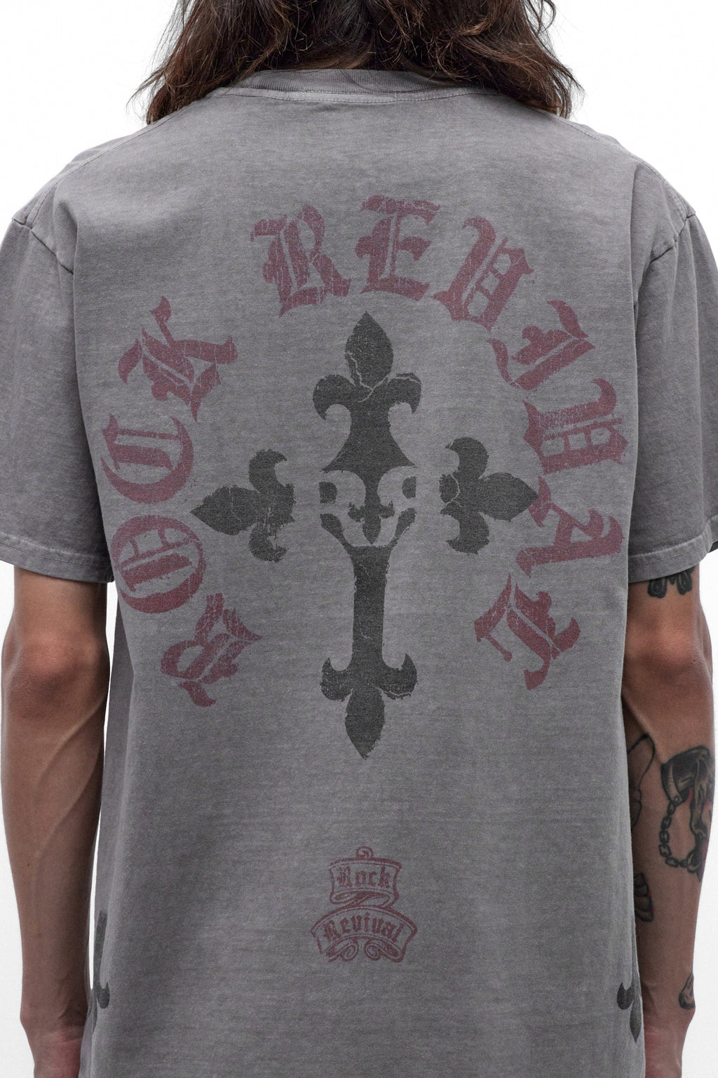 Camiseta Eternal en gris desgastado