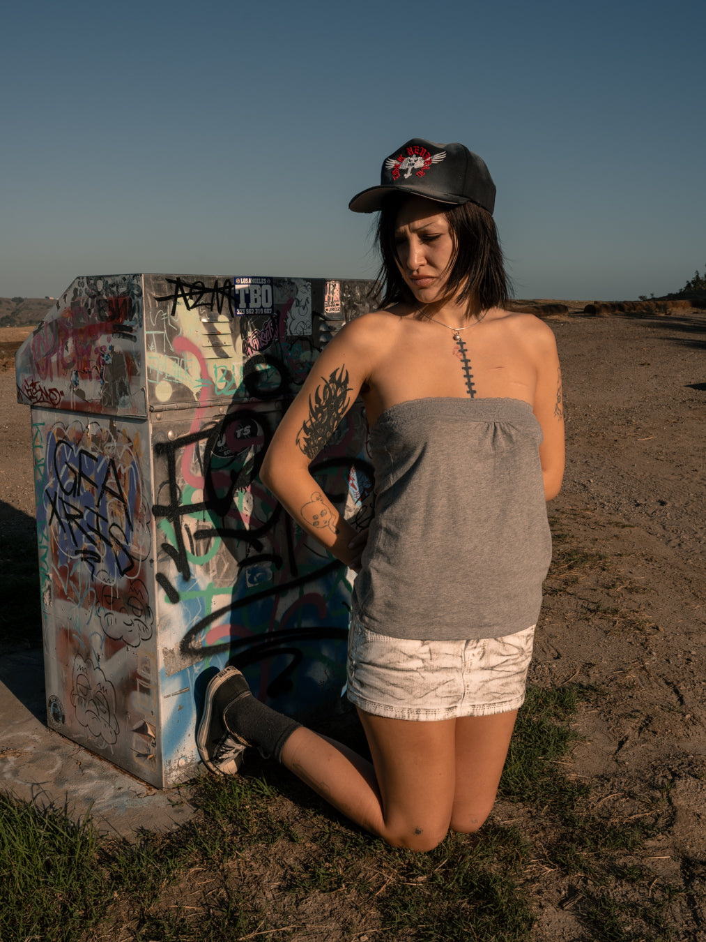 Rock Revival Winged Baroque Snapback Hat in Black Dust