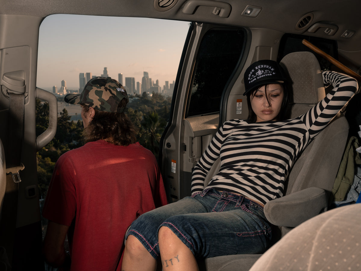 Rock Revival® Logo Snapback Trucker Hat in Black