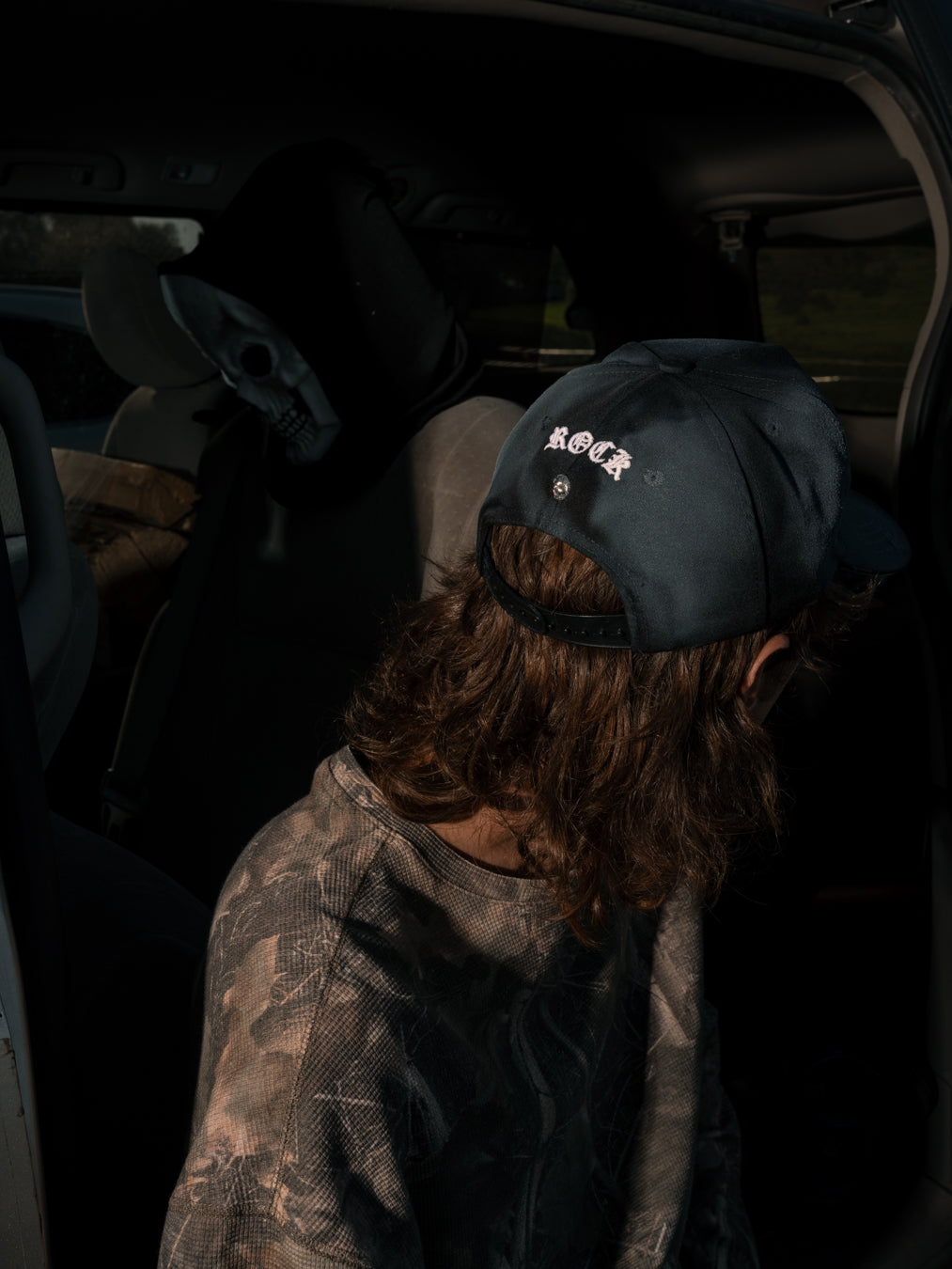 Rock Revival® Infernal Fleur Snapback Hat in Black Dust