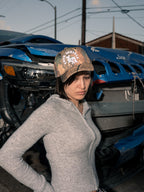 Rock Revival White LA Logo Adjustable Hat in Real Tree Camo