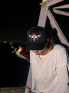 Rock Revival Winged Baroque Snapback Hat in Black