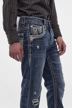 Rylee Straight Jeans in Dark Blue