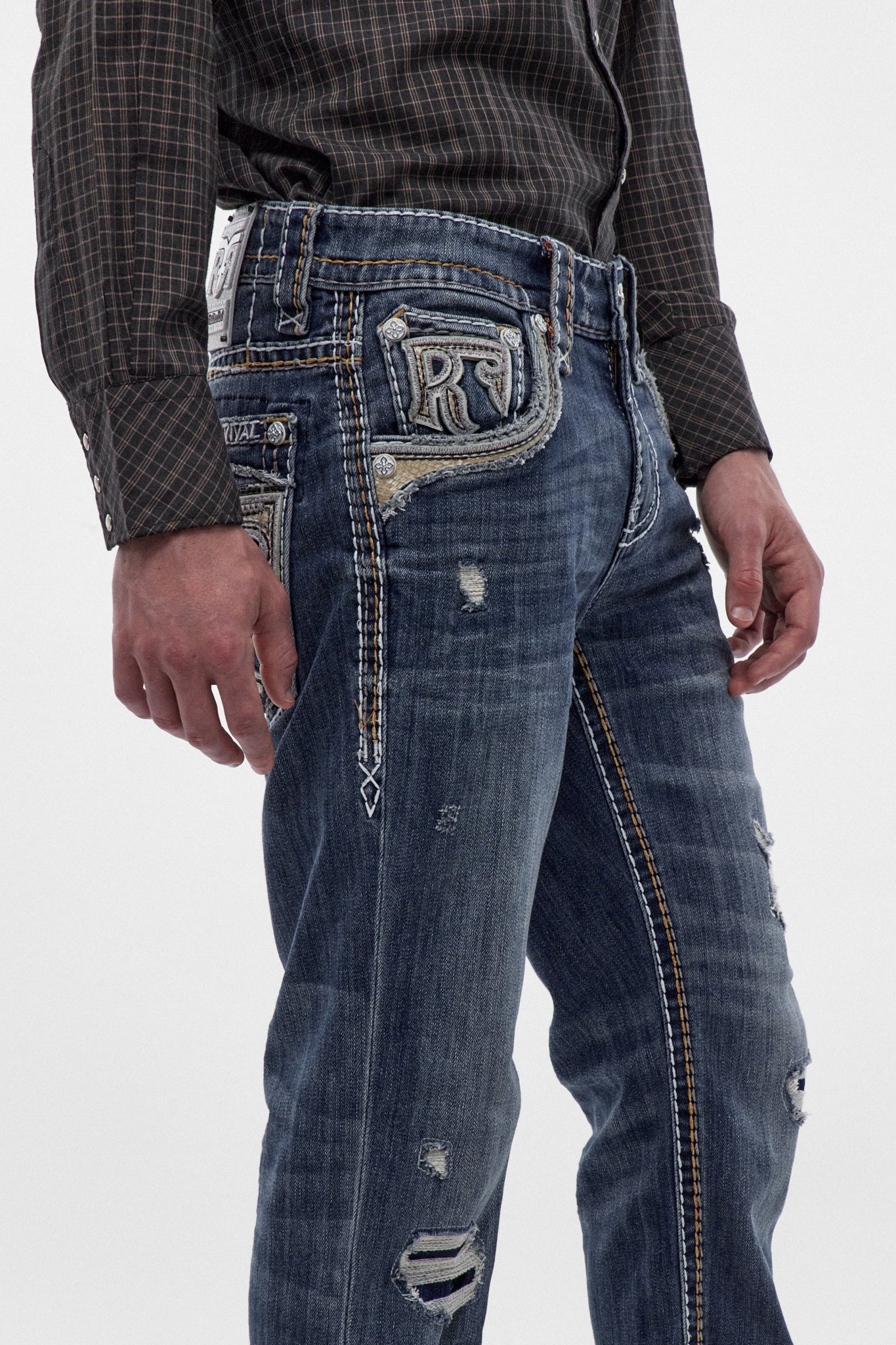 Rylee Straight Jeans in Dark Blue