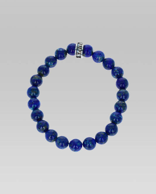 Twilight Blue Lapis Beaded Bracelet