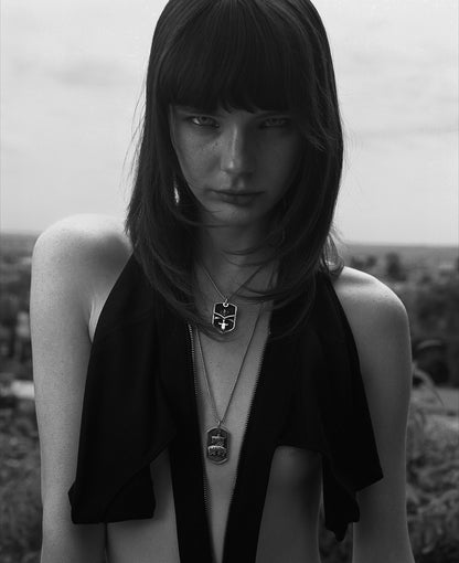 Fleur De Lis Dog Tag Necklace - Rock Revival®