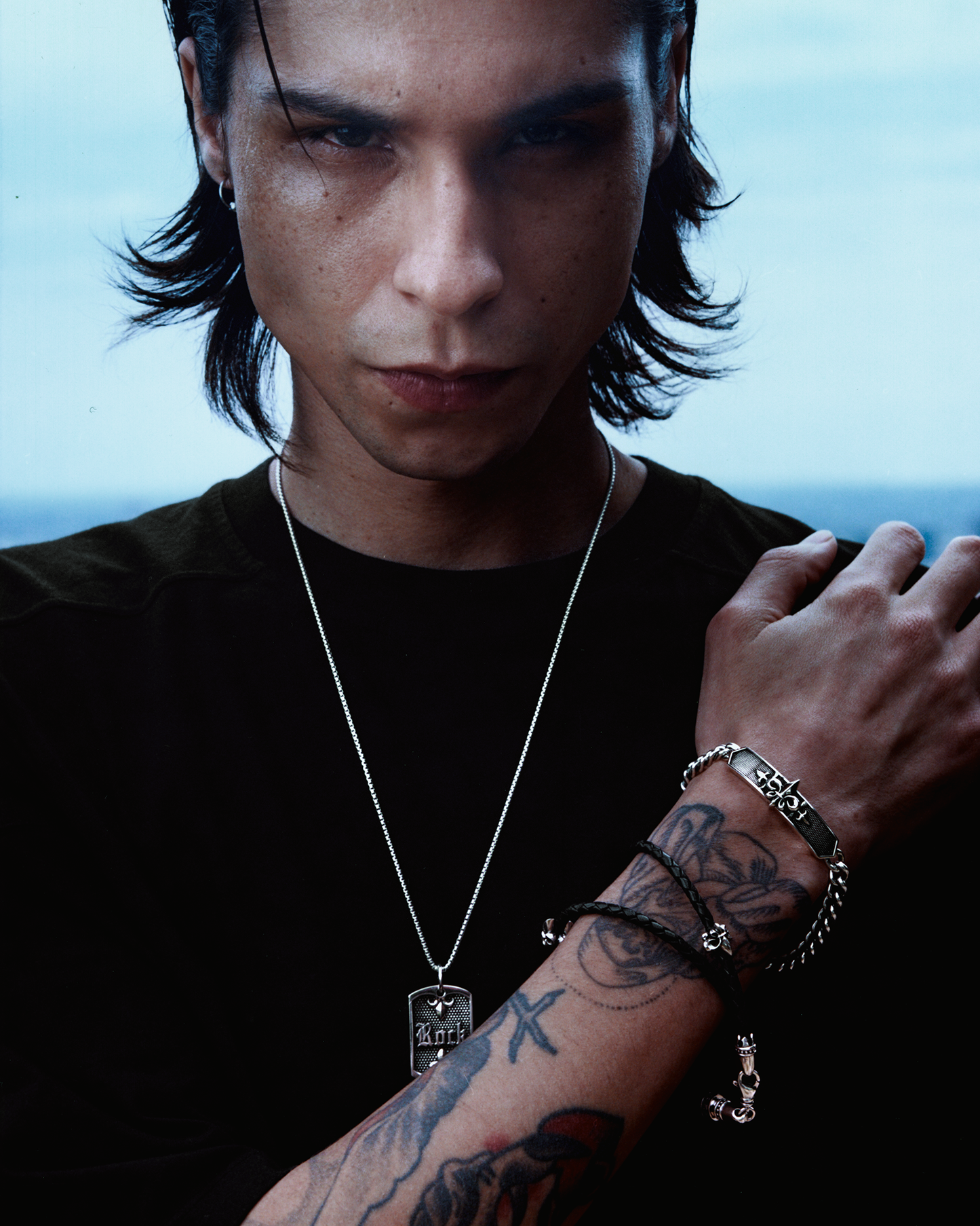 Double Wrap Braided Leather Bracelet - Rock Revival®