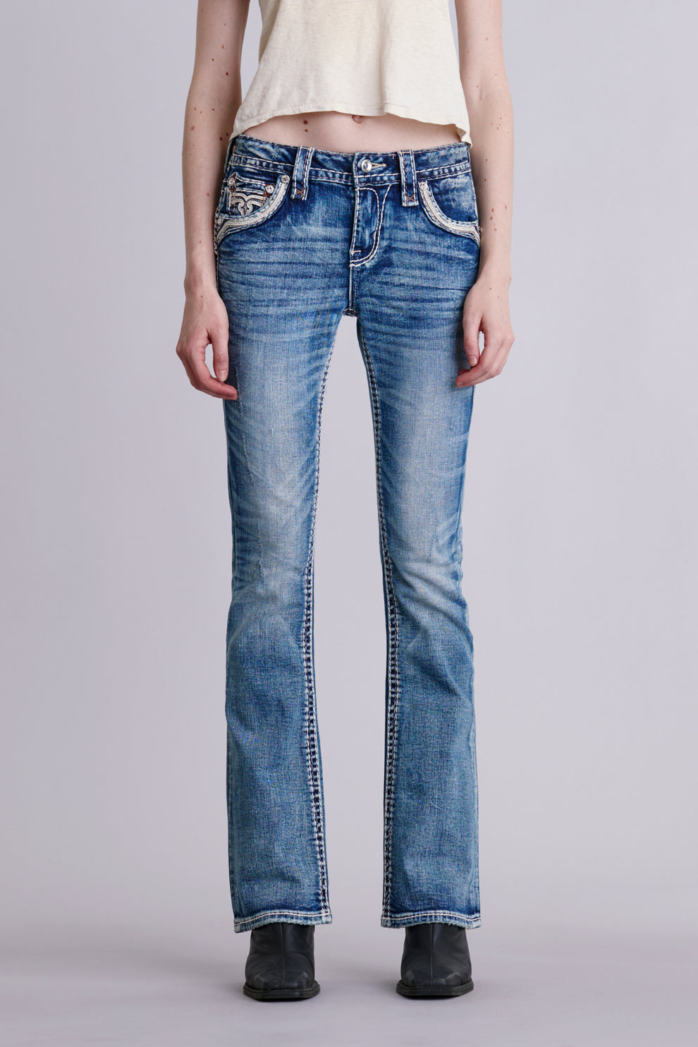 Jiselle Bootcut Jeans Medium Wash Rock Revival