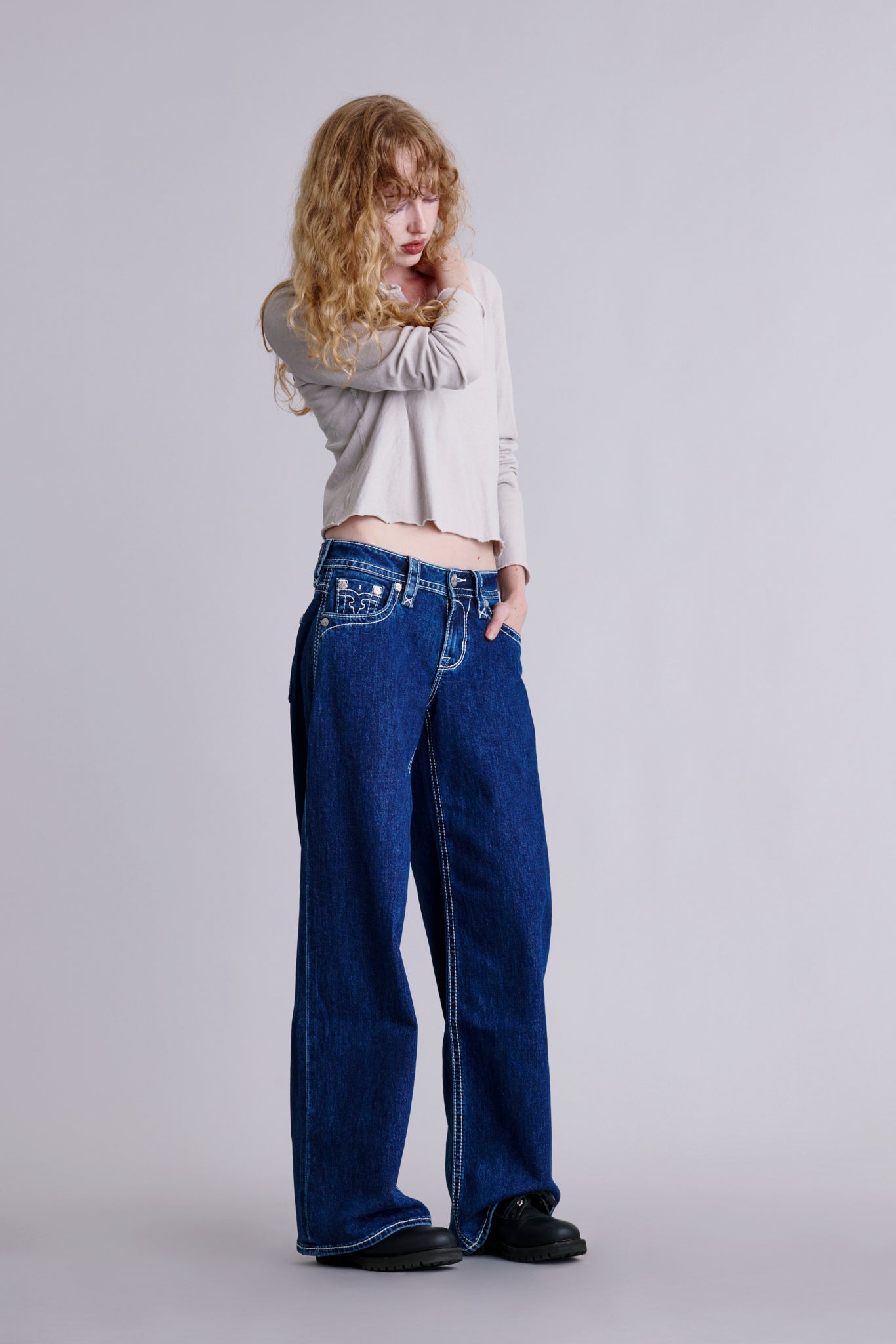Lana Low-Rise Wide-Leg Jeans - Rock Revival®