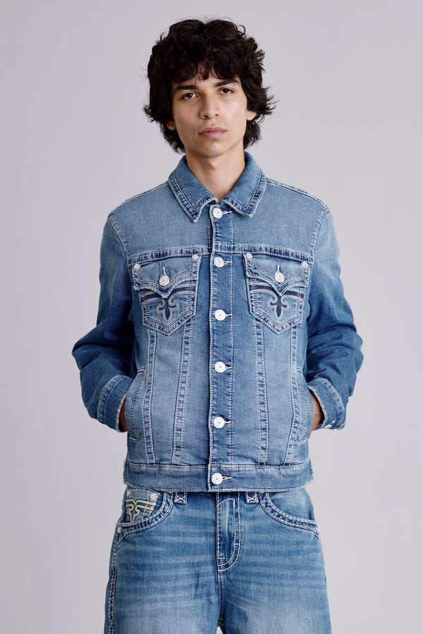 Jegor Denim Jacket in Medium Blue