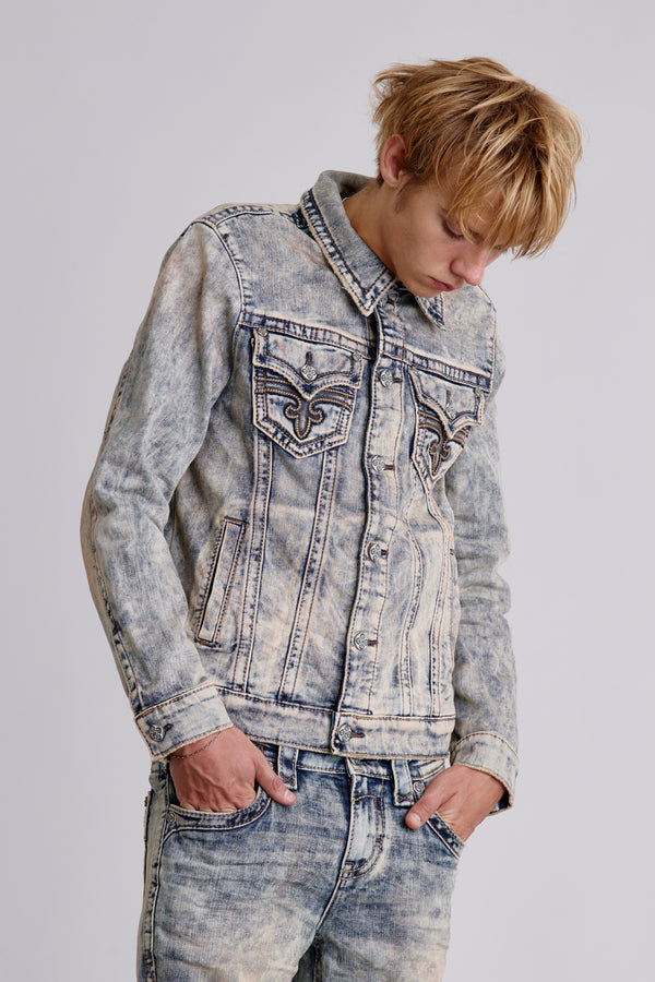Arther Denim Jacket in Storm