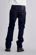 Clark Relaxed Straight in Dark/Orange