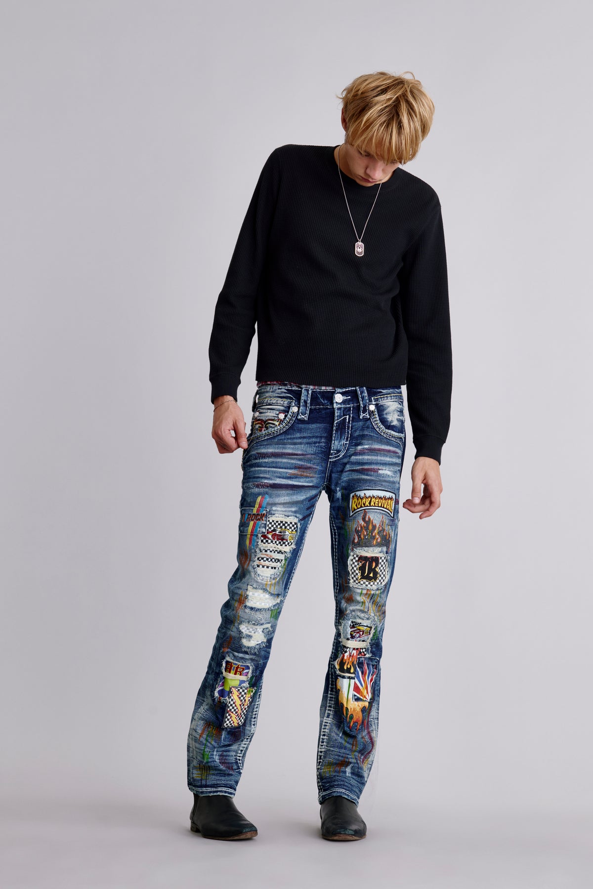 Denny Straight Jeans | Dark Wash | Rock Revival