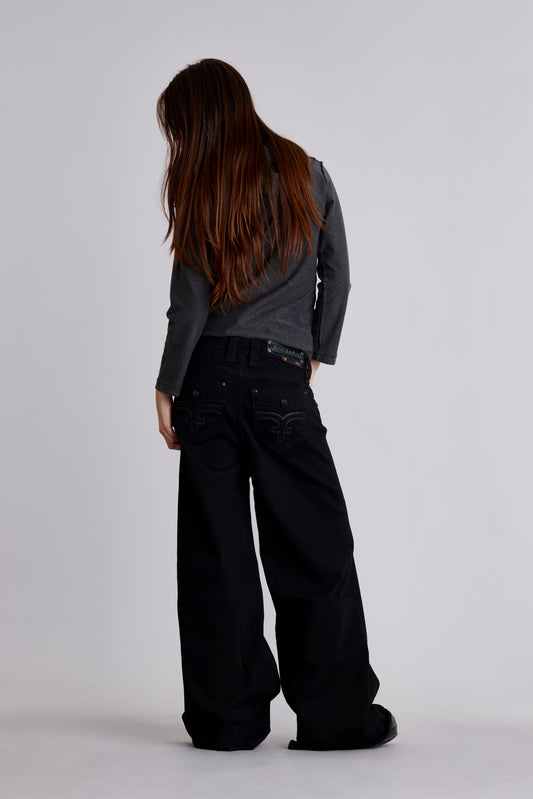Alivia Oversized Wide-Leg Jeans