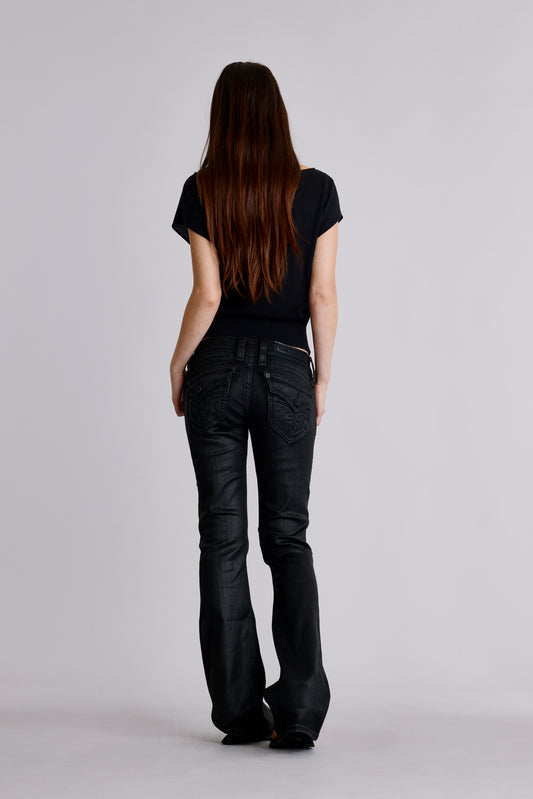 Gwen Super Low-Rise Bootcut Jeans
