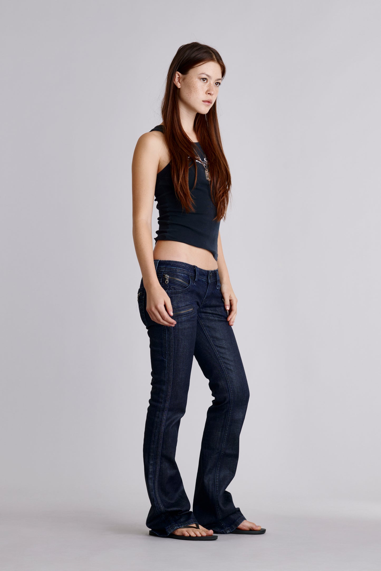 Kamil Super Low-Rise Moto Bootcut Jeans - Rock Revival®