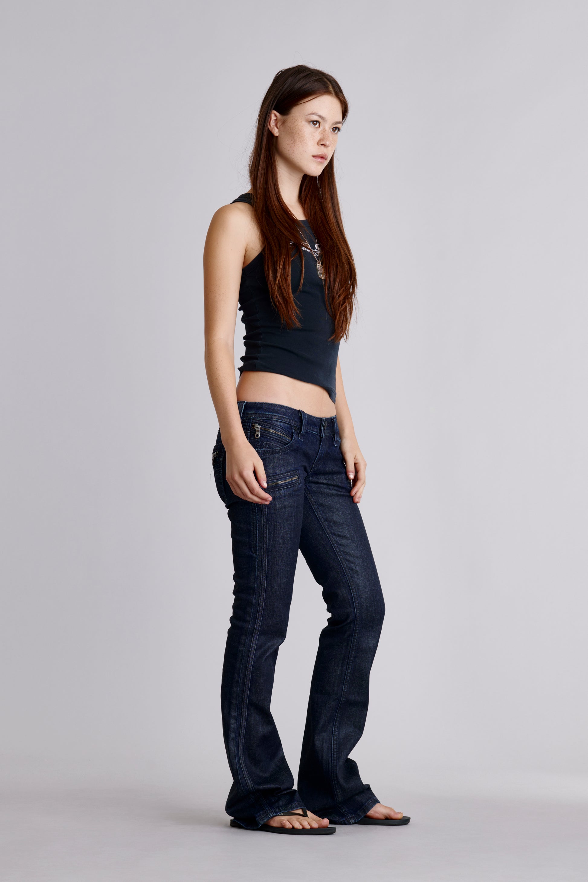 Kamil Super Low-Rise Moto Bootcut Jeans - Rock Revival®