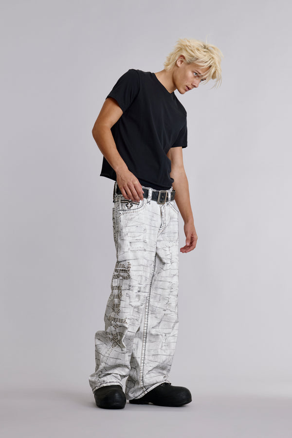 Arther Baggy 3 Jeans in  Fracture White