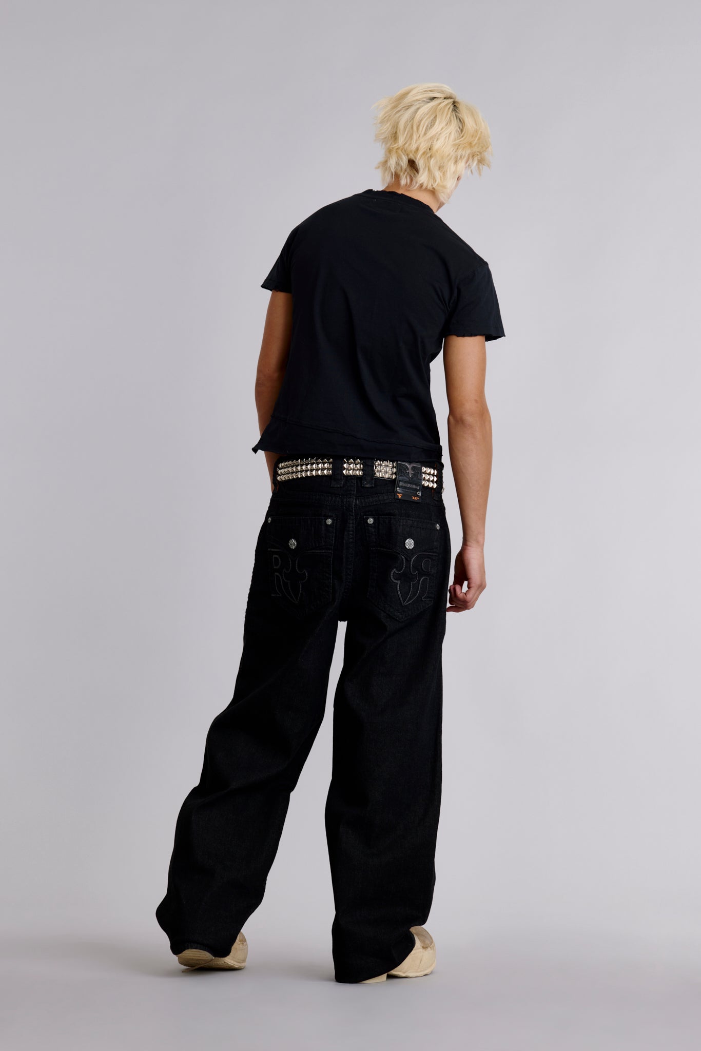 Newton Baggy 3 Jeans in Black – Rock Revival®